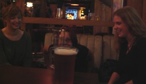 Staring at the pitcher of beer